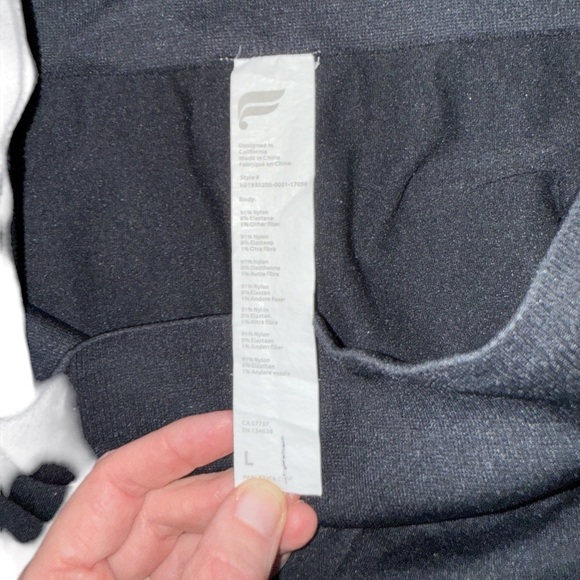 Fabletics Sync Black High-Waisted Perforated Leggings - Picture 9 of 11